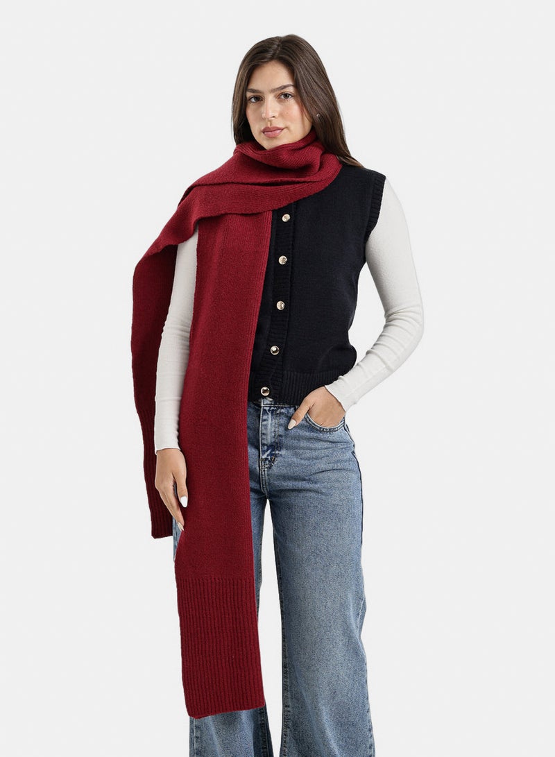 Carina Knitted Rectangular Scarf - Image 2